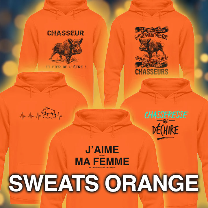 Sweats À Capuche Orange