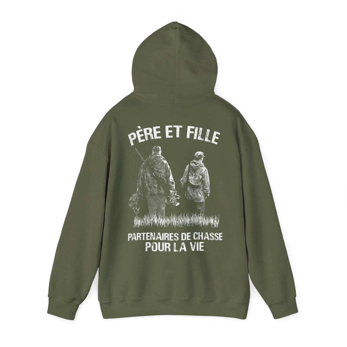 Père Fille Partenaires De Chasse Sweat Capuche