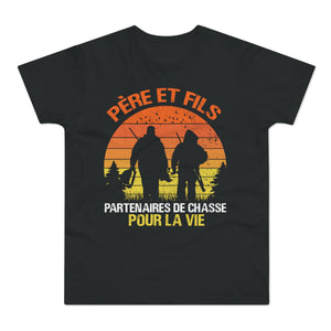 Père Fils Partenaires De Chasse Sunset T-Shirt