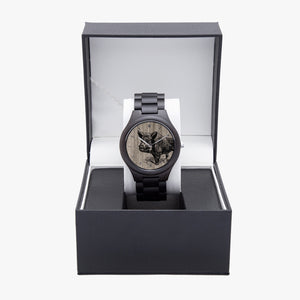 Sanglier Montre En Bois Foncé