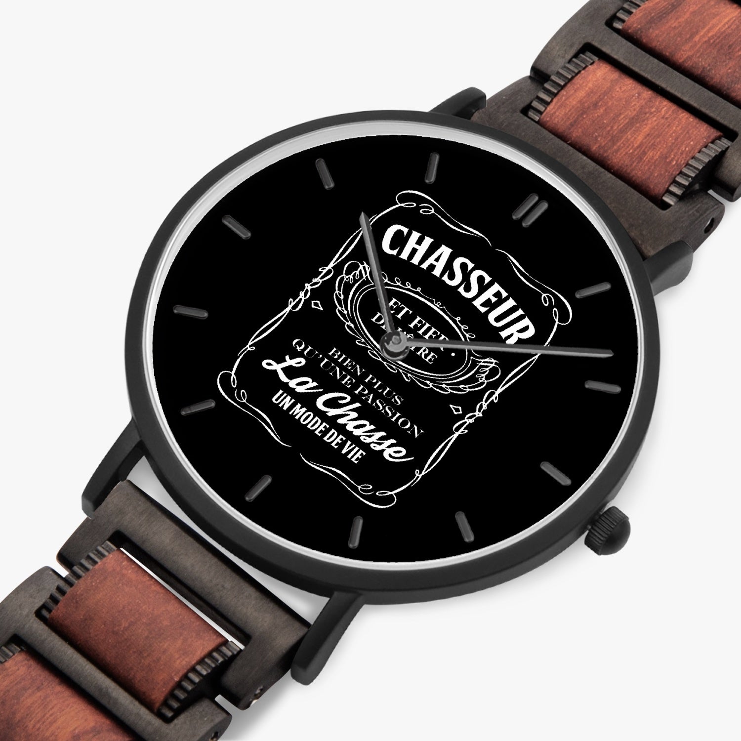 Chasseur Fier ChronoBois Montre en Bois