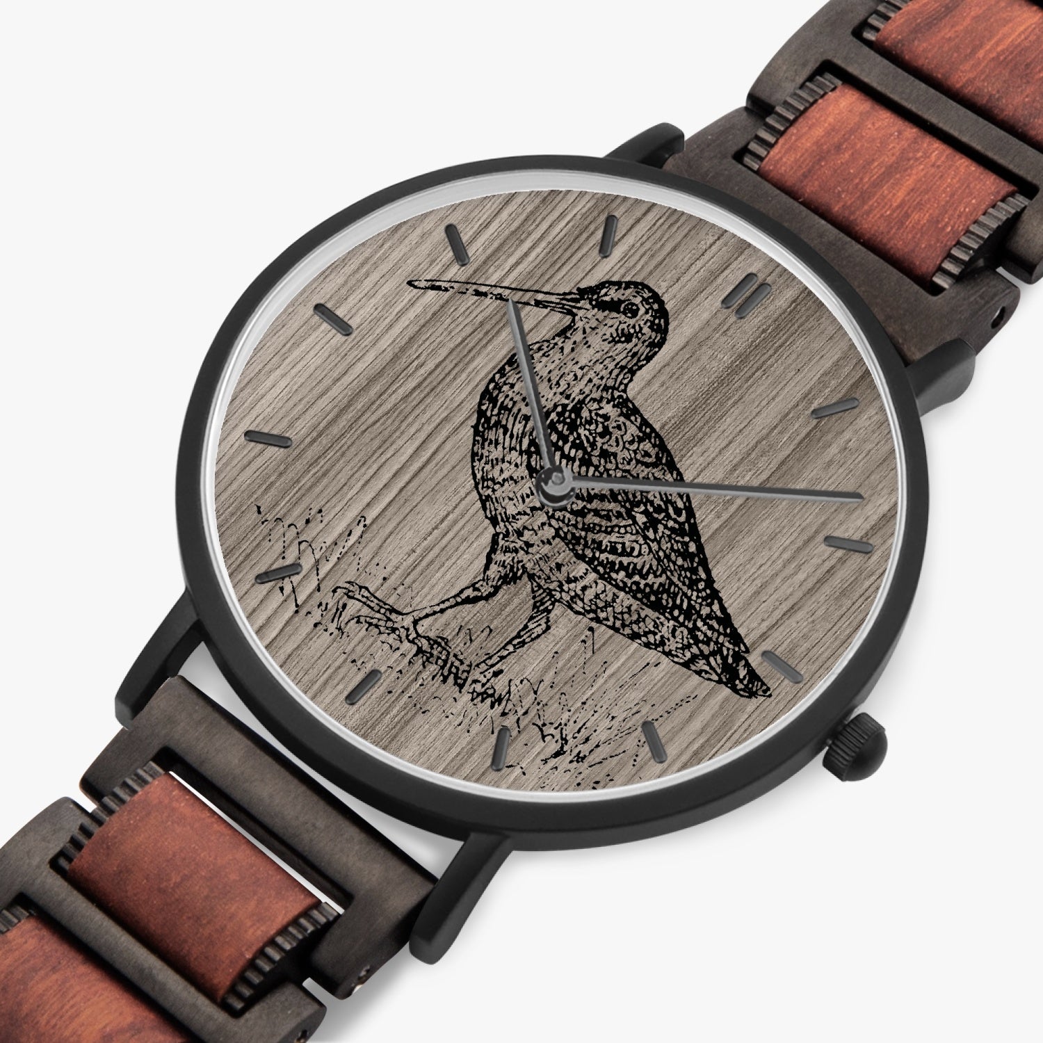 Bécasse Vintage ChronoBois Montre en Bois