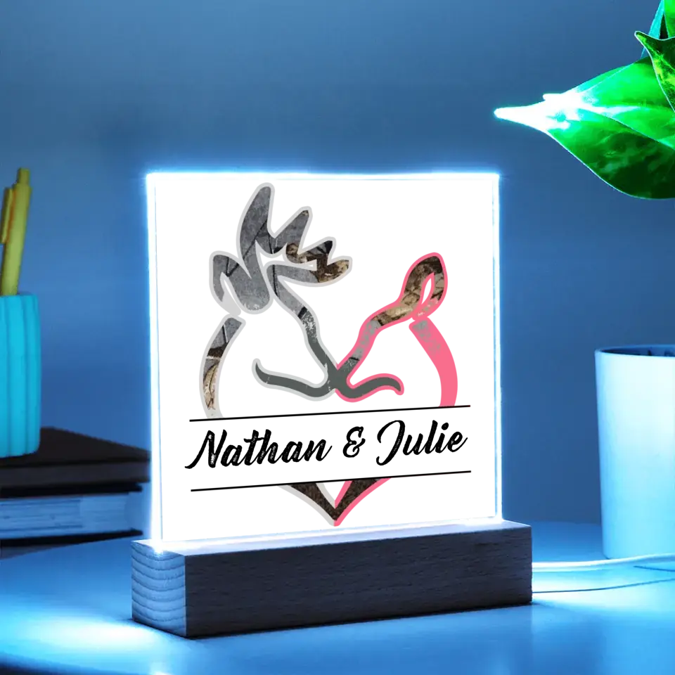 Buck Doe Live Plaque