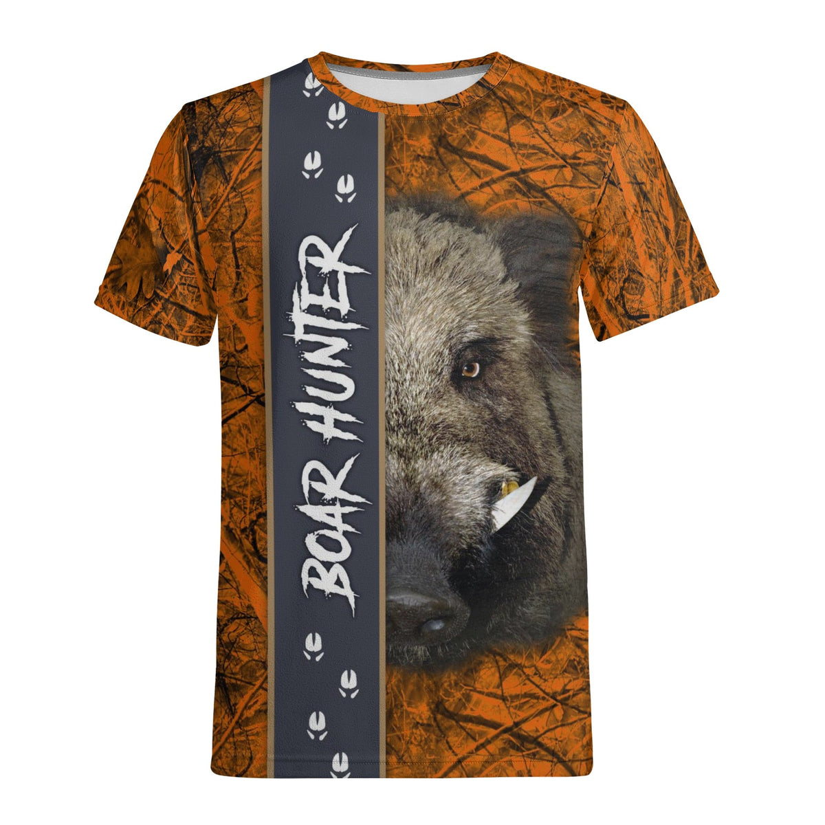 Boar Hunter Camo Orange T-shirt 3D