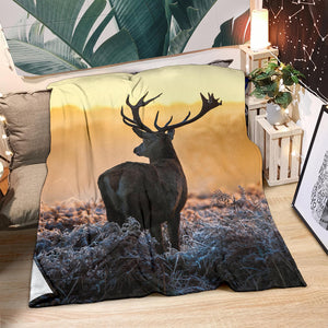 Cerf Magnifique Couverture Plaid Premium