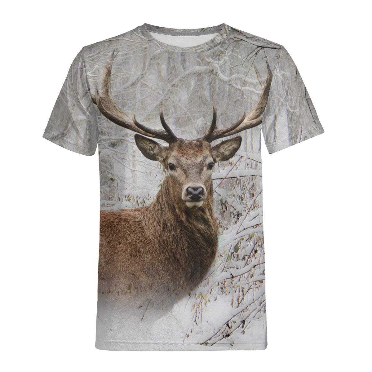 Cerf Neige T-shirt 3D