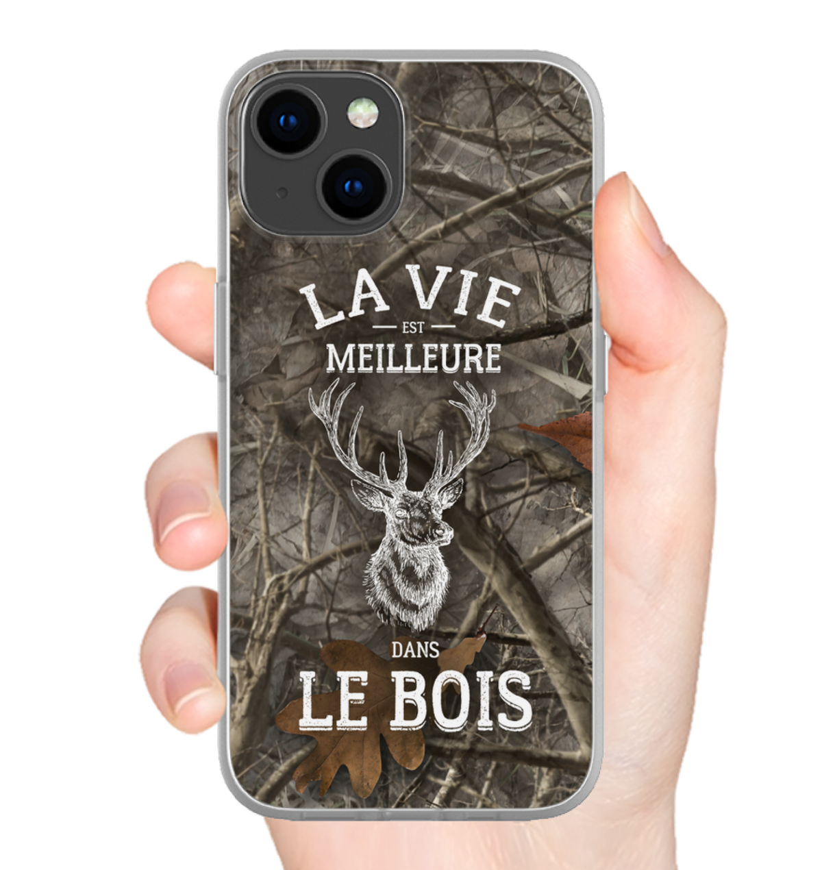 La Vie Est Meilleure Dans Le Bois Flexi Case (Iphone - Samsung)