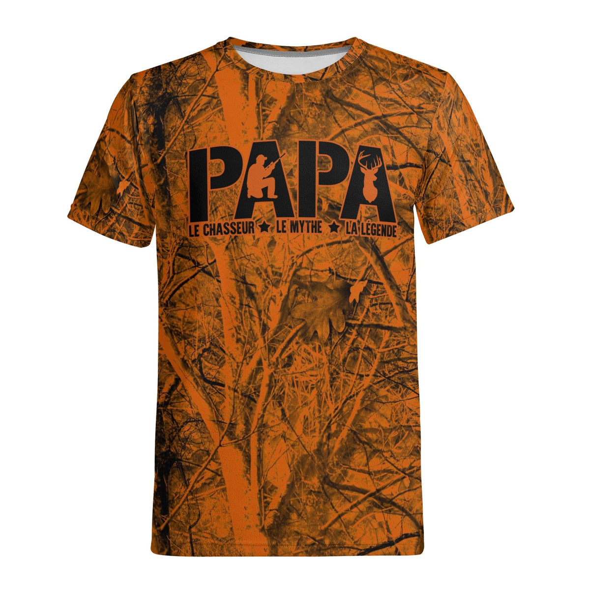 Papa Chasseur Camo Orange T-shirt 3D