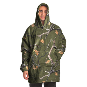 Sweat À Capuche Geant Douillet Camo Kaki