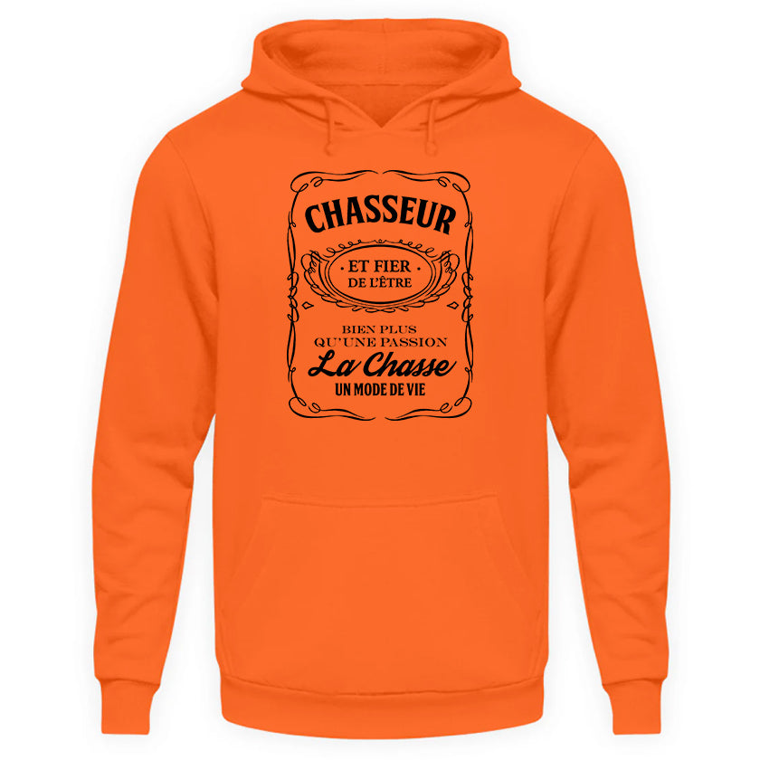 Chasseur Fier Sweat Capuche Orange Fluo