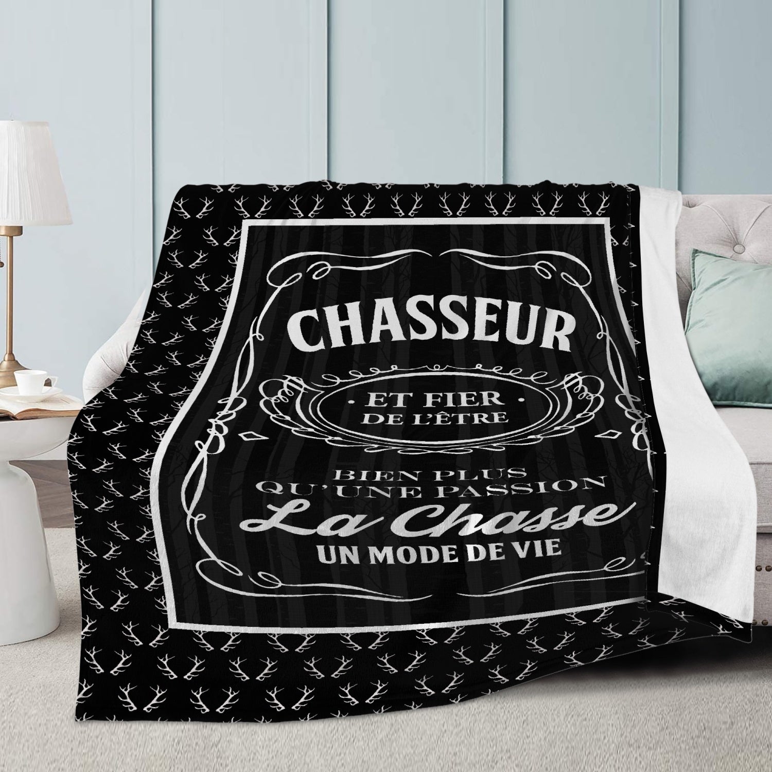 Chasseur Fier Mode De Vie Couverture Plaid Premium