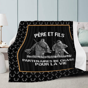 Père Fils Partenaires De Chasse Couverture Plaid Premium