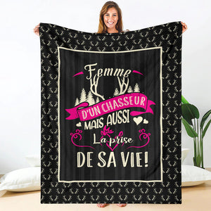 Femme D'un Chasseur Couverture Plaid Premium