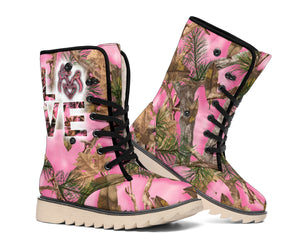 Love Buck Doe Pink Camo Bottes