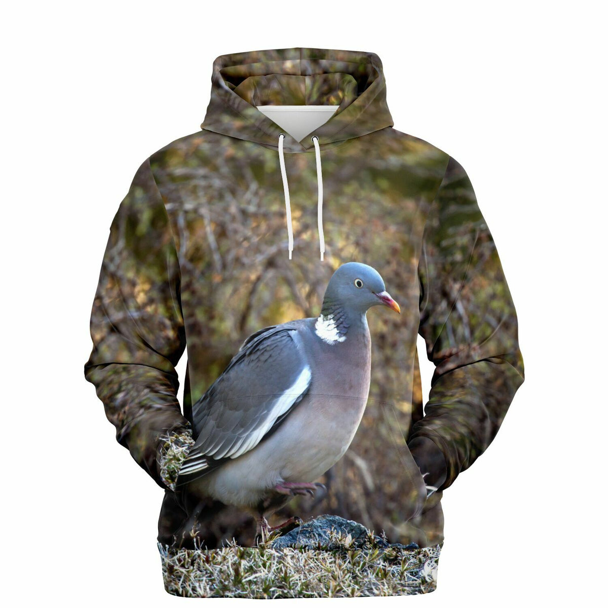 Pigeon Ramier Sweat À Capuche 3D