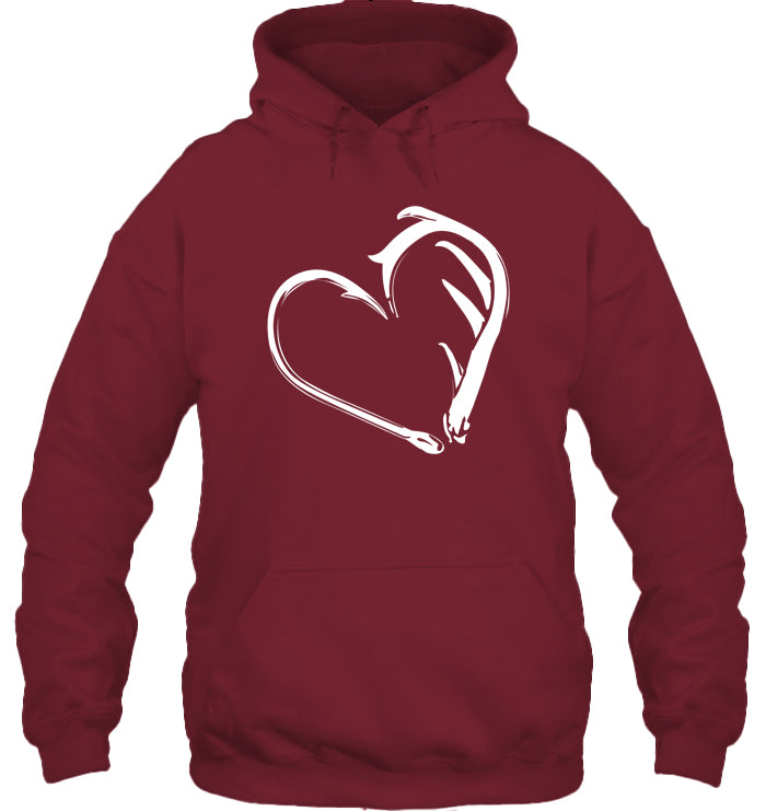 Love Chasse Pêche Sweat Capuche