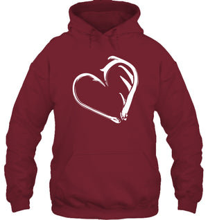 Love Chasse Pêche Sweat Capuche