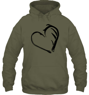 Love Chasse Pêche Sweat Capuche