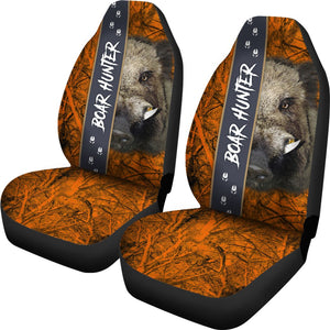 Boar Hunter Orange Camo Housses de Siege D'auto (x2)