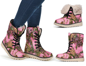 Buck Doe Camo Rose Bottes Polaires Femme