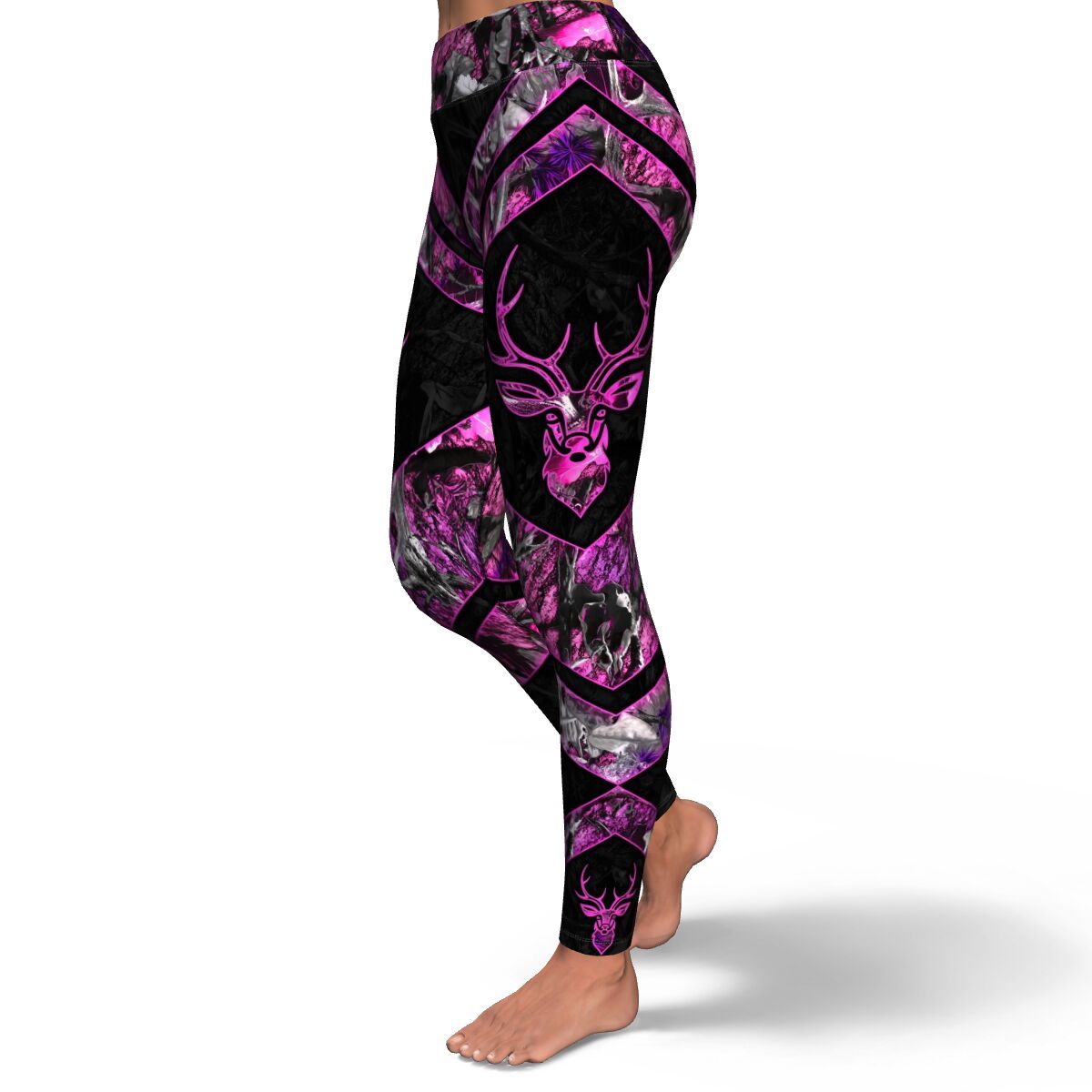 Cerf Camo Rose Yoga Pants