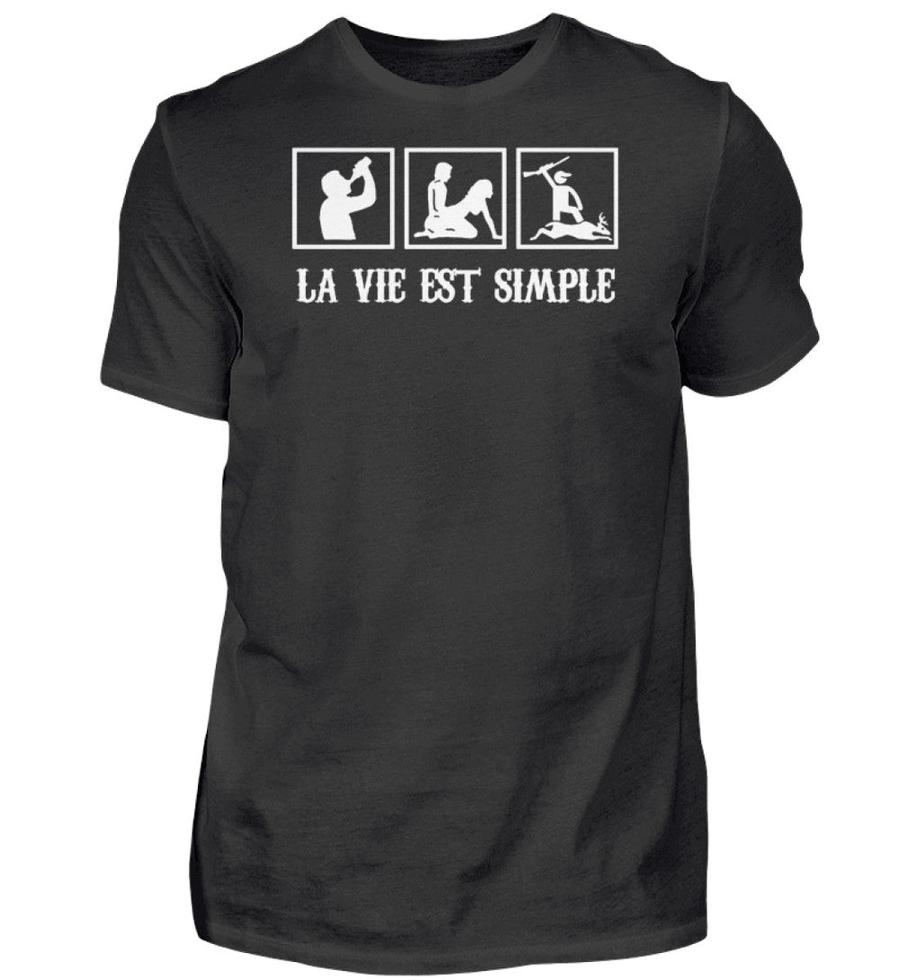 La Vie Est Simple Cerf T-Shirt - Men Basic Shirt