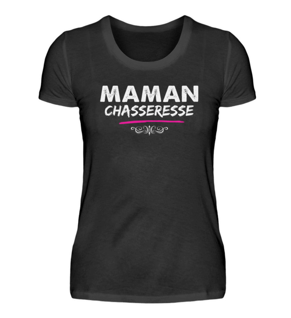 Maman Chasseresse T-shirt Femme - Women Premium Shirt
