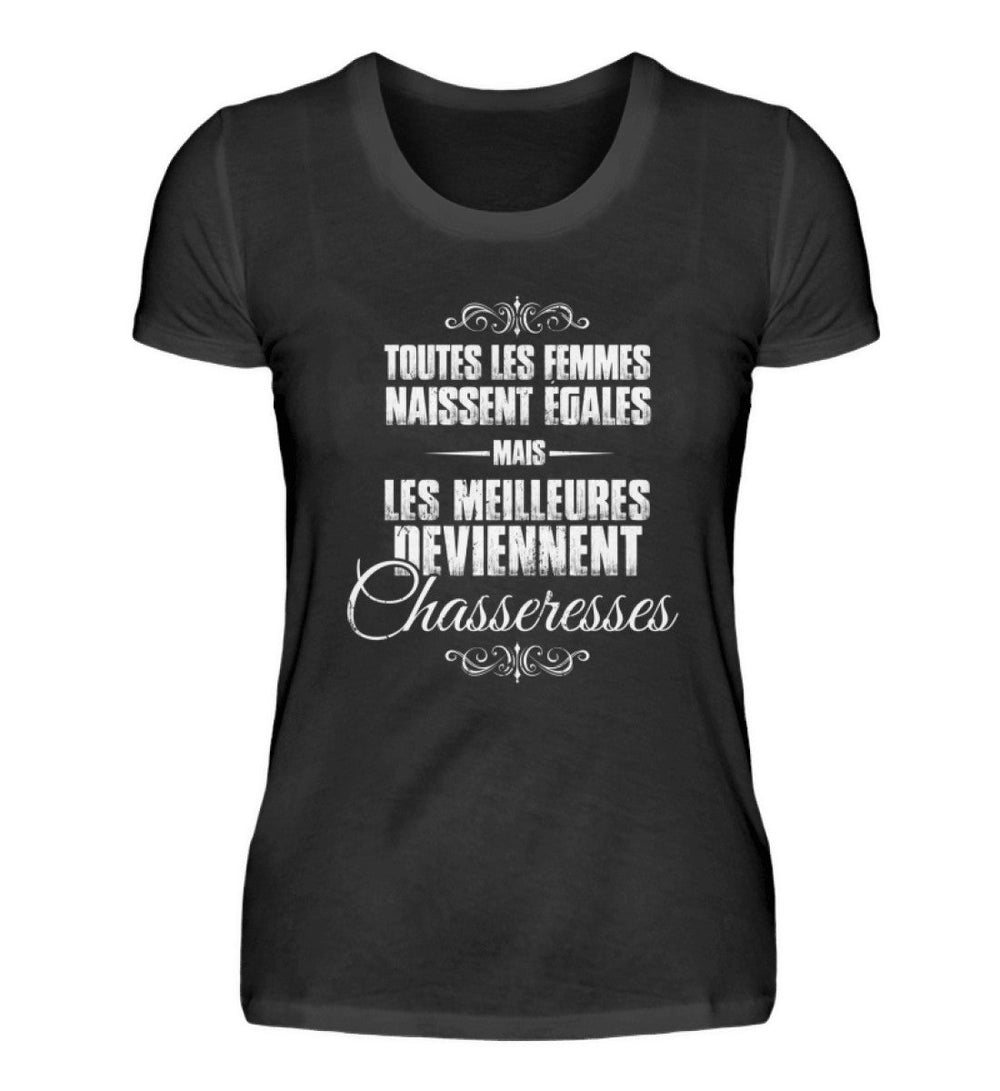 Meilleures Deviennent Chasseresses T-shirt Femme - Women Premium Shirt