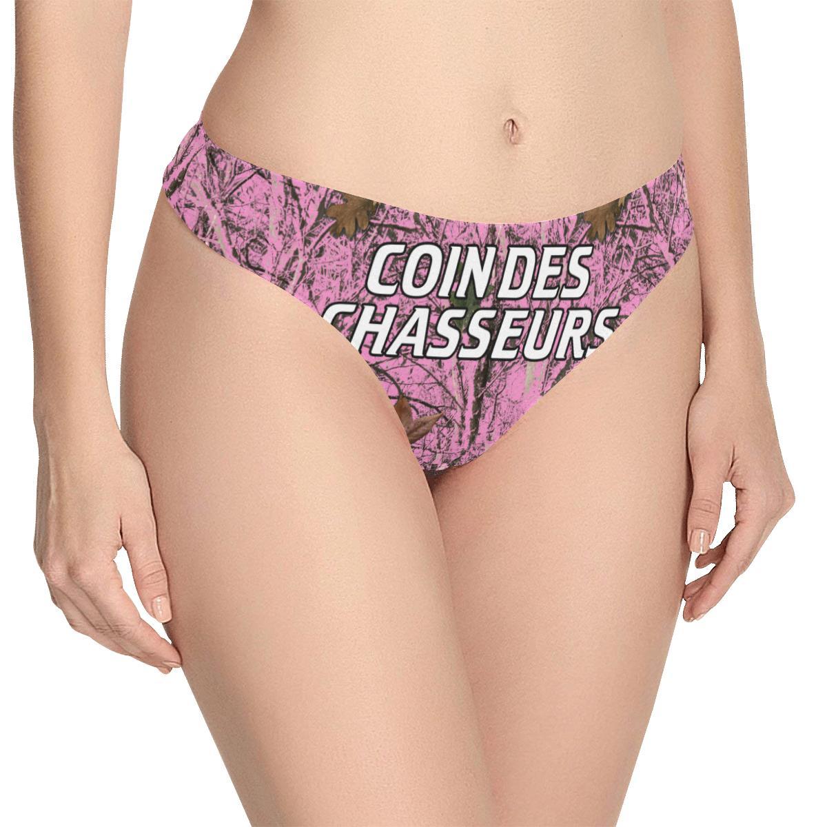 Thong Rose Camo Coin Des Chasseurs