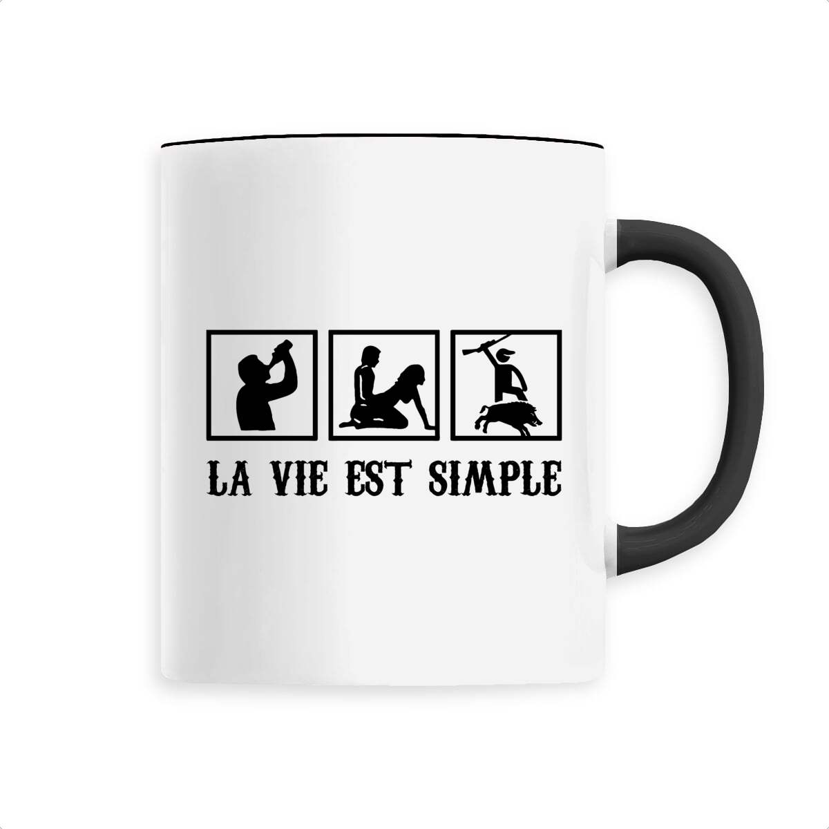 La Vie Est Simple Chasse Mug
